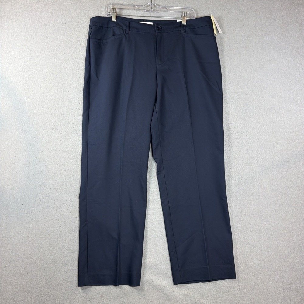 Christopher & Banks Dress Pants Womens Size 16 Short Straight Leg Modern Fit NWT